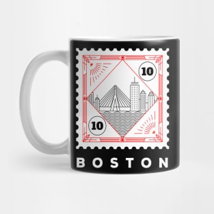 Boston Stamp Design Mug